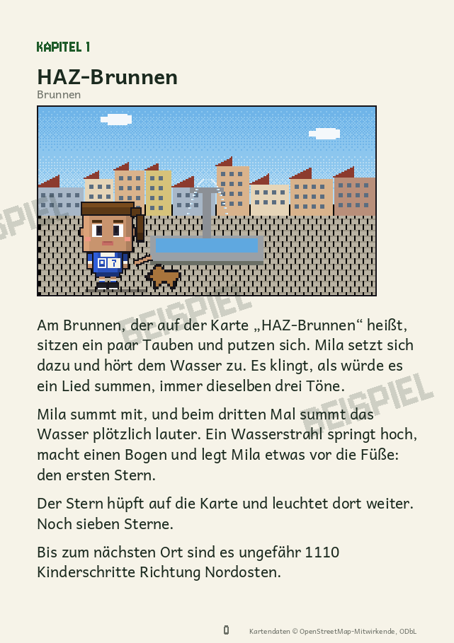 Beispielseite aus dem Buch für Hannover