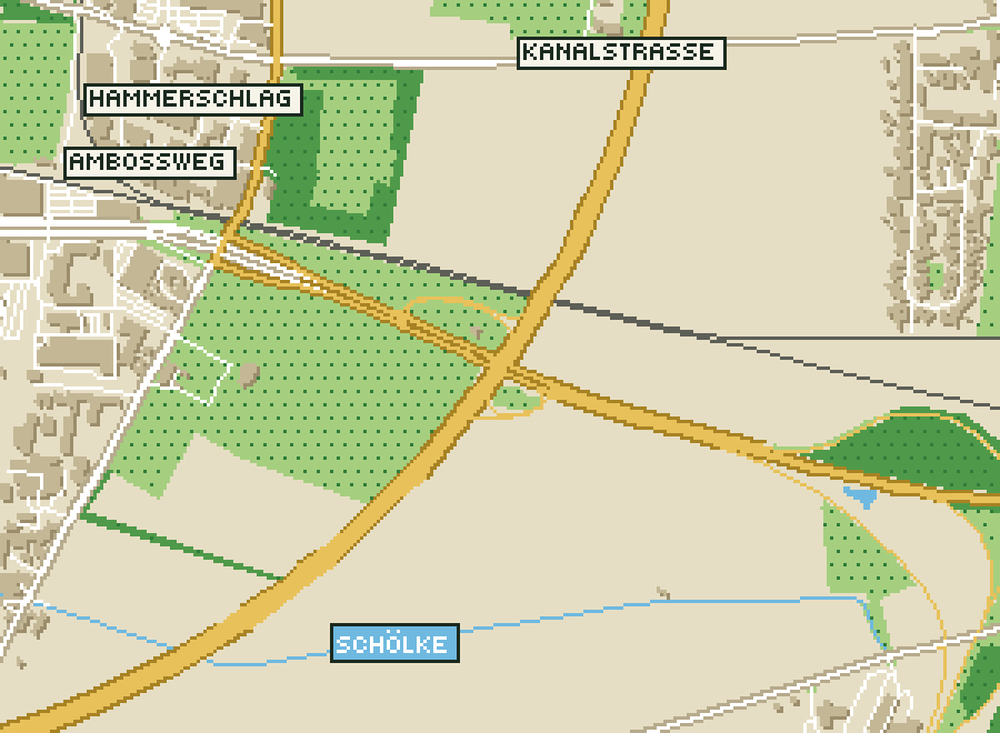 Pixel-Plan der Ortsmitte von Salzgitter