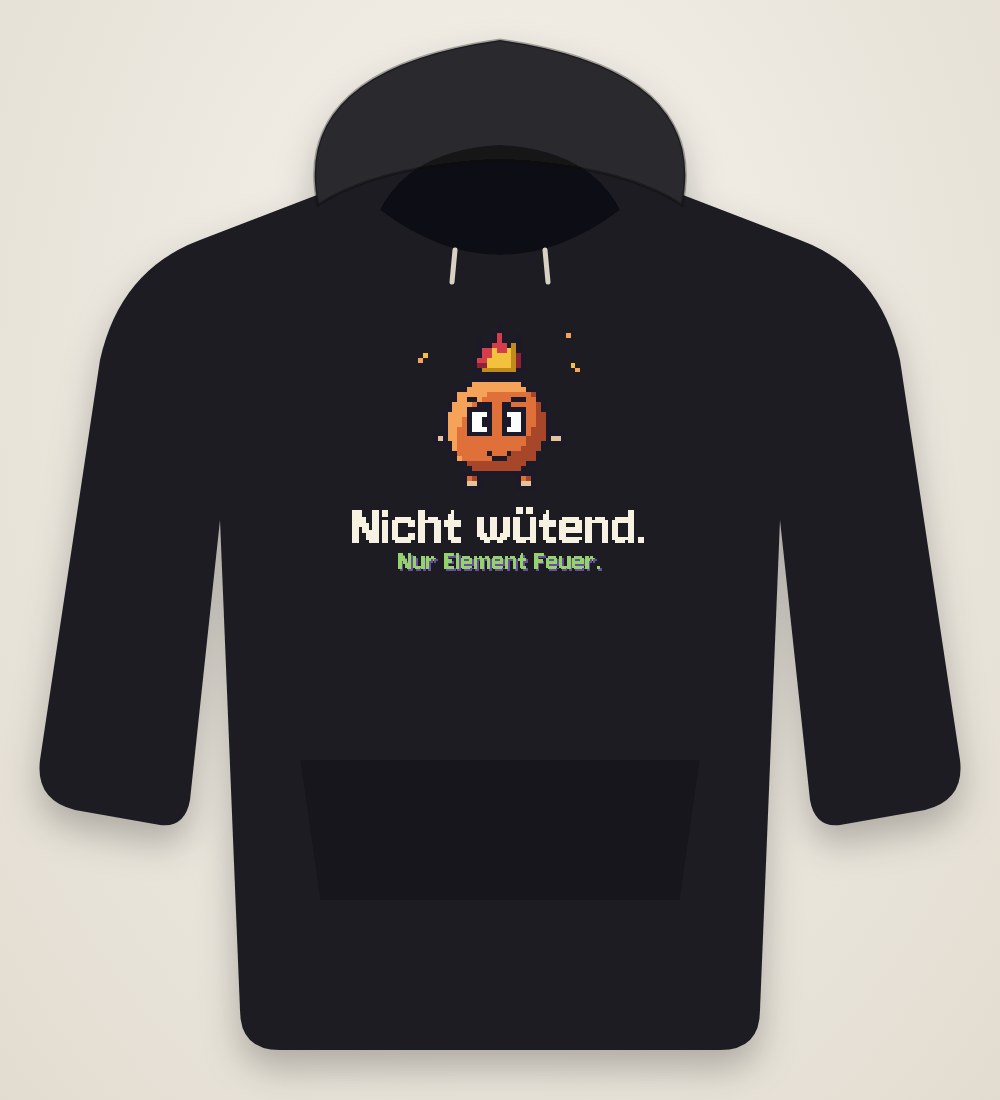 Feuer-Beanling: Nicht wütend. Nur Element Feuer.