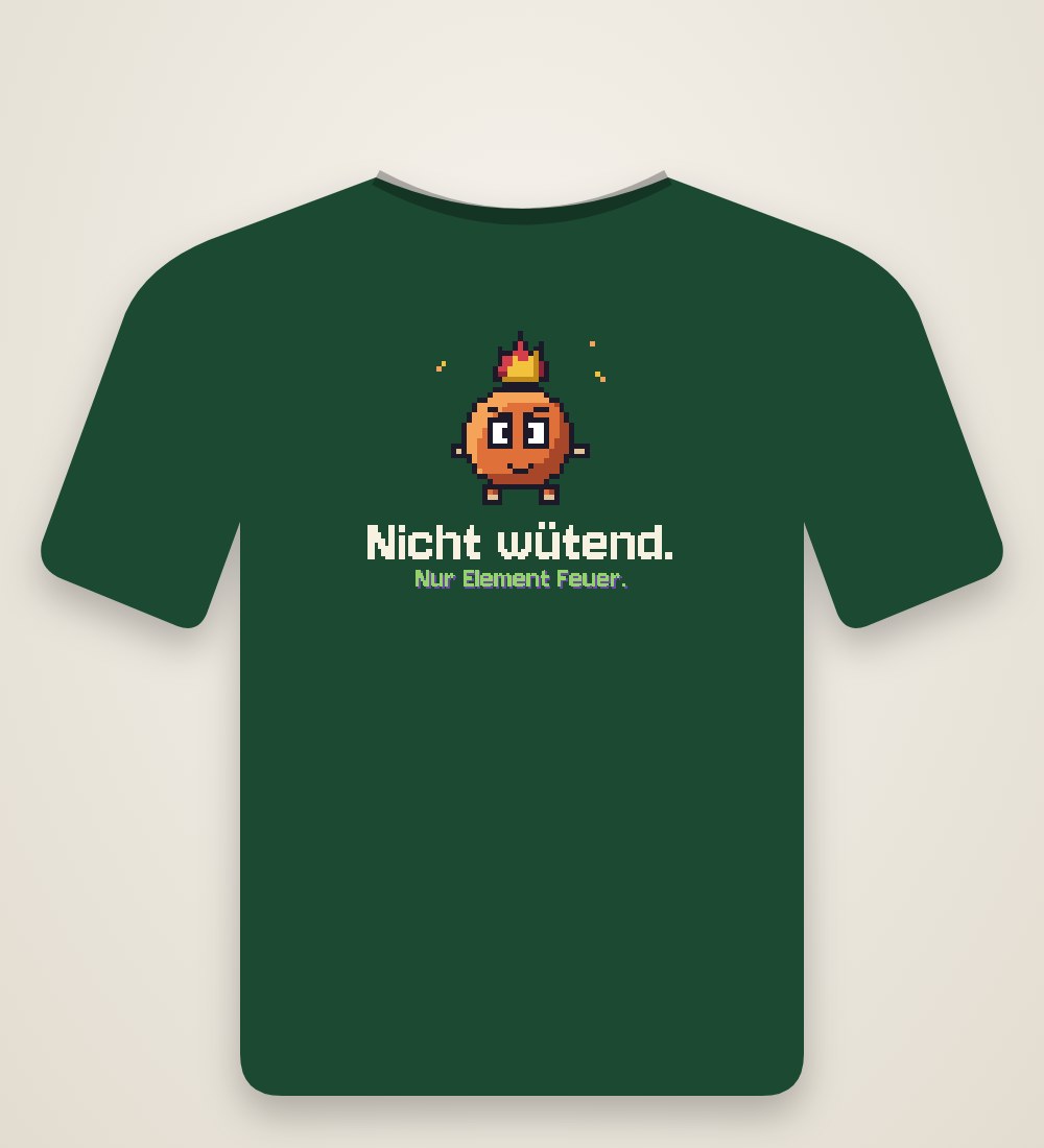 Feuer-Beanling: Nicht wütend. Nur Element Feuer.