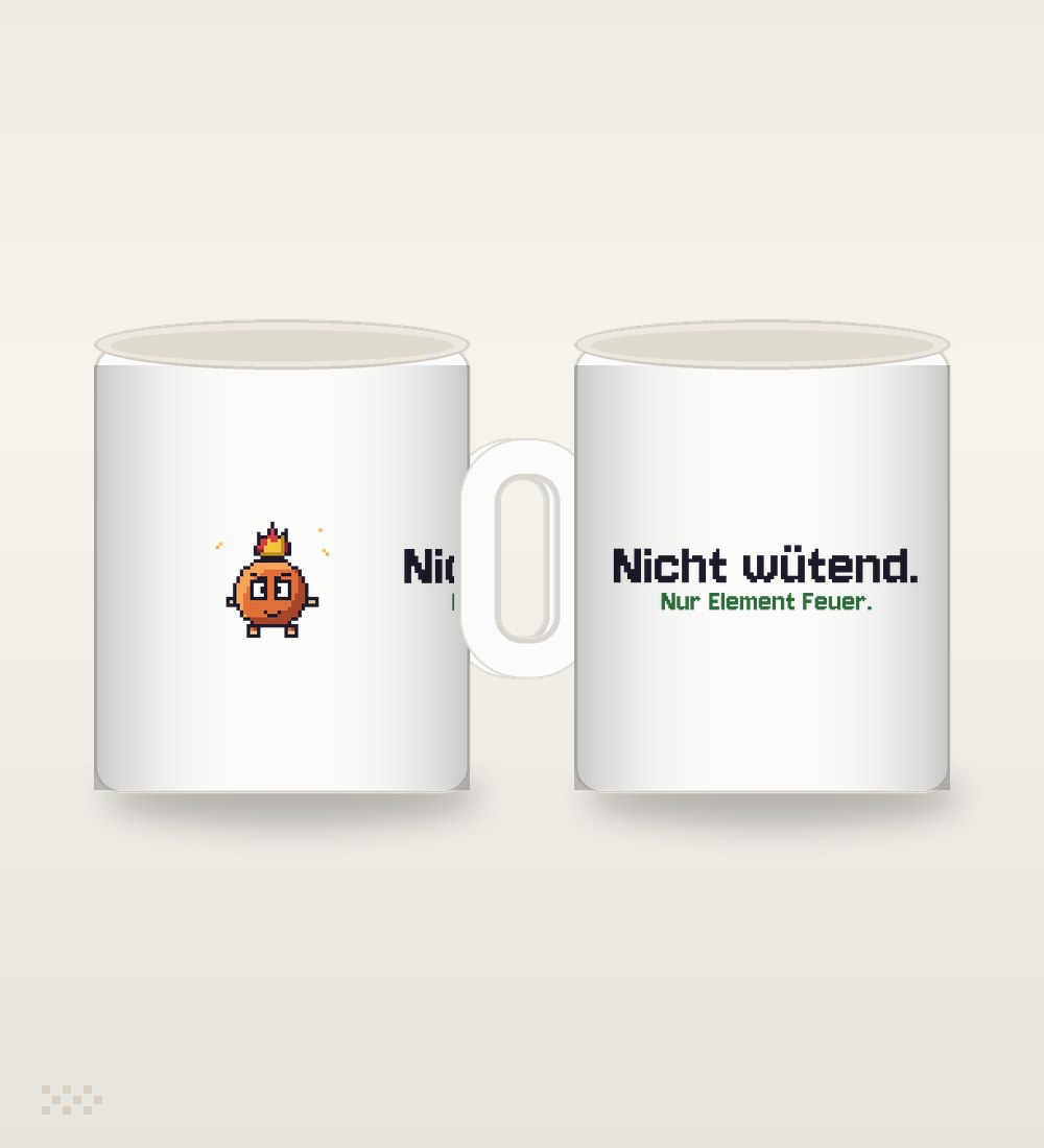 Feuer-Beanling: Nicht wütend. Nur Element Feuer.