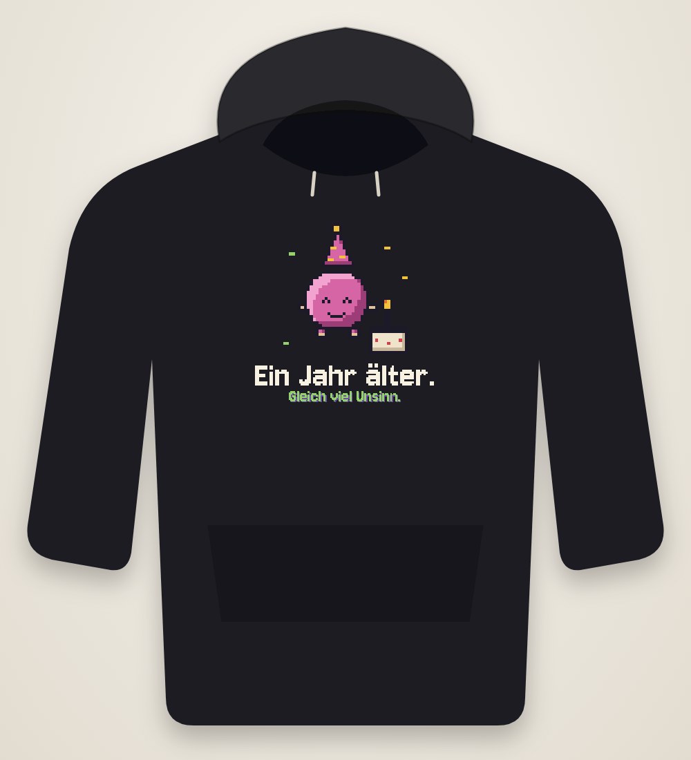 Geburtstags-Beanling: Ein Jahr älter. Gleich viel Unsinn.