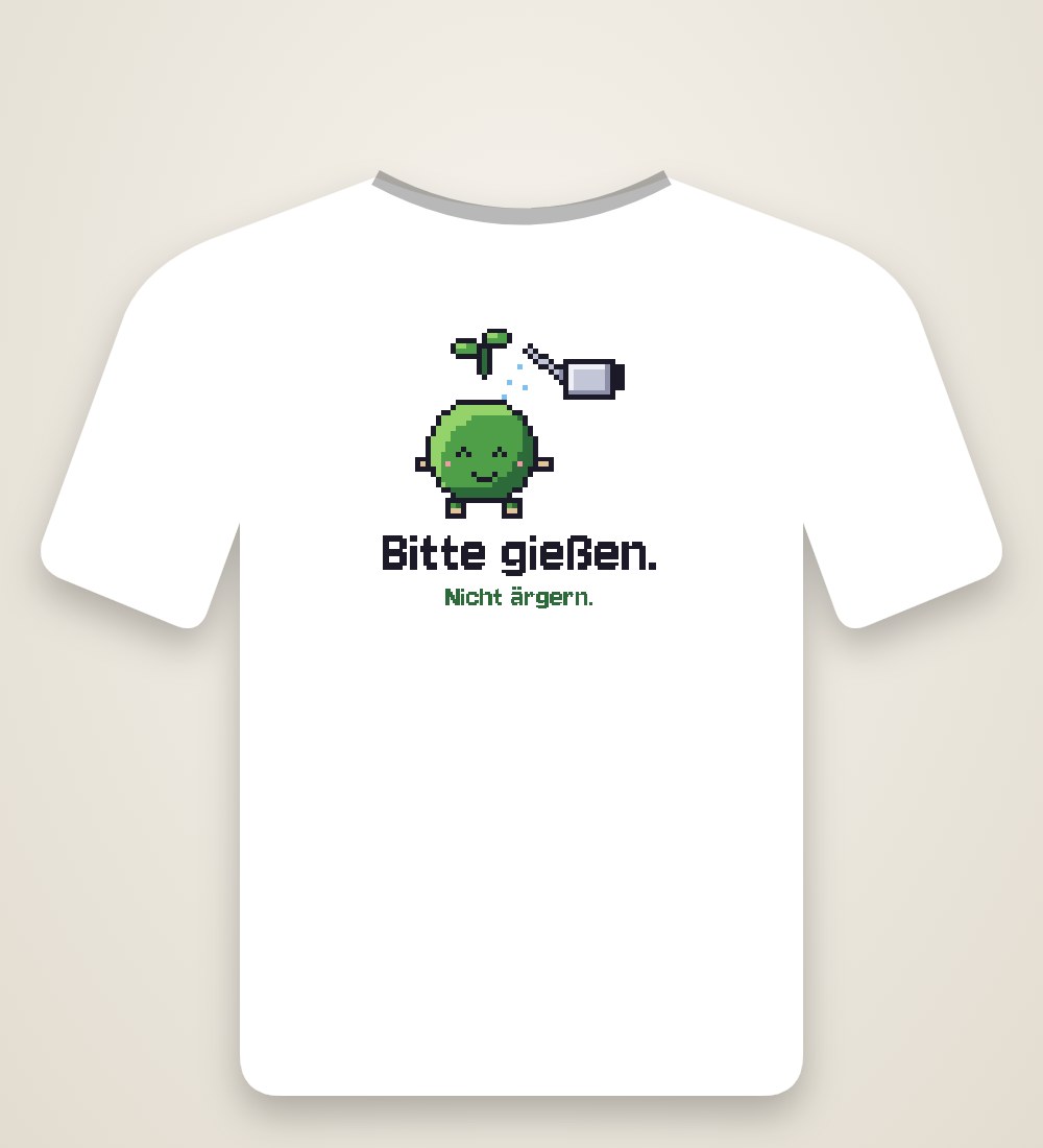 Pflanzen-Beanling: Bitte gießen. Nicht ärgern.