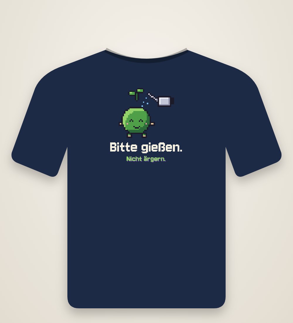 Pflanzen-Beanling: Bitte gießen. Nicht ärgern.