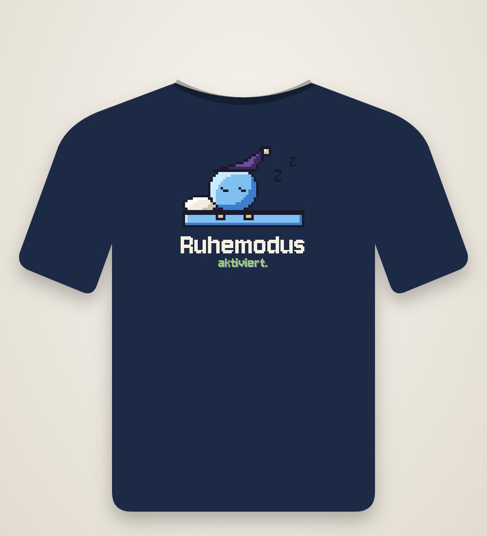 Schlafender Beanling: Ruhemodus aktiviert.