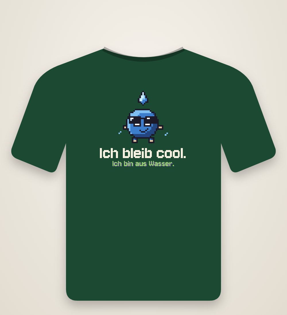 Wasser-Beanling: Ich bleib cool. Ich bin aus Wasser.
