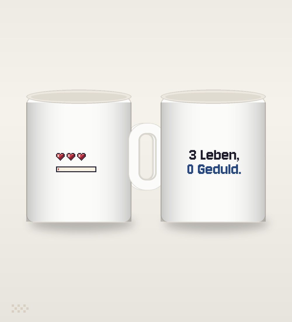 Herzen: 3 Leben, 0 Geduld.