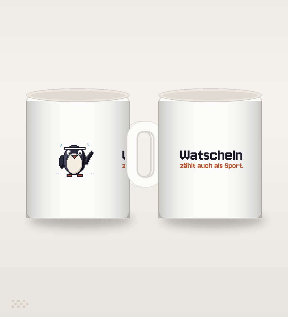 Pinguin: Watscheln zählt auch als Sport.