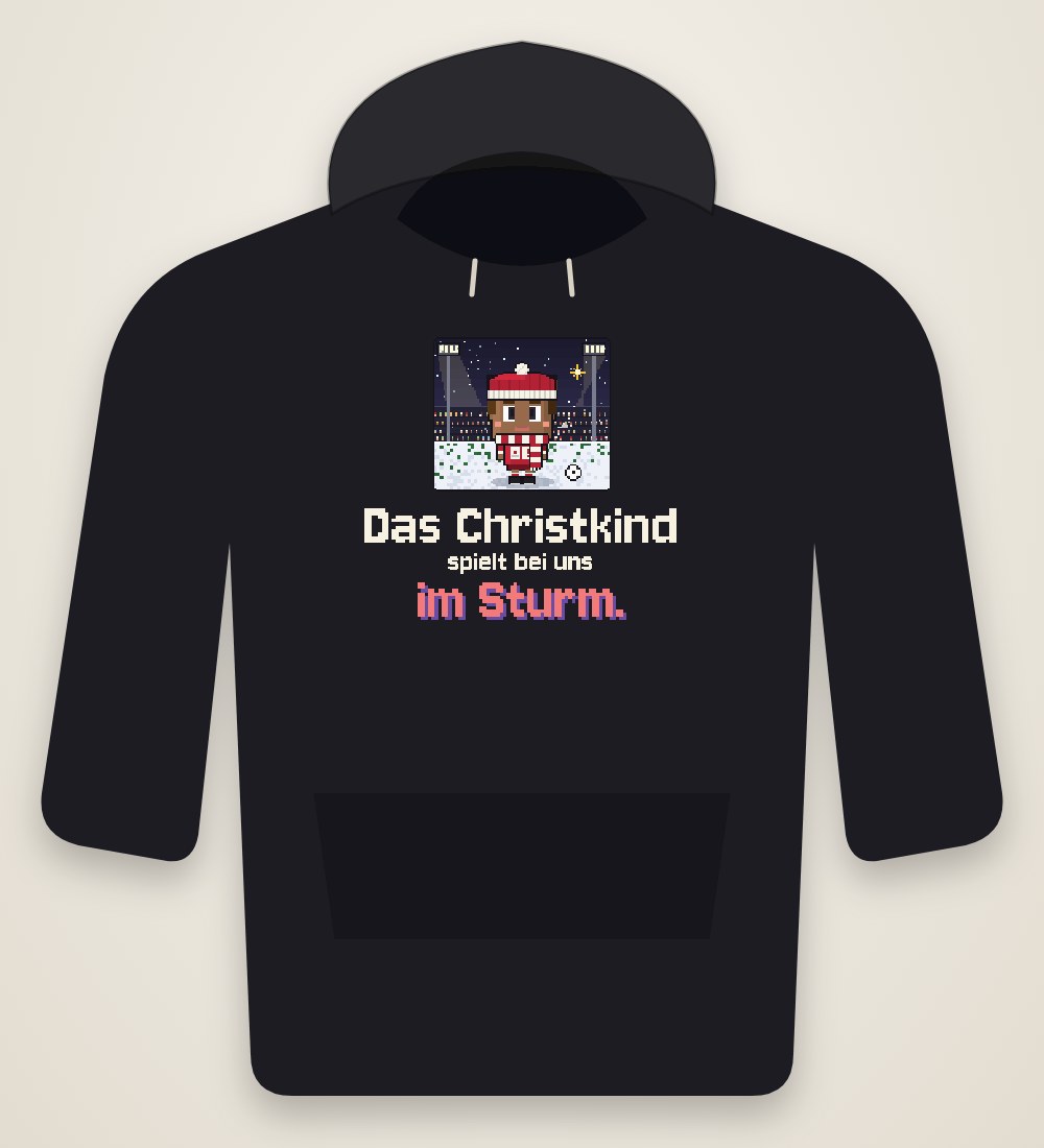 Spieler unter dem Stern: Das Christkind spielt bei uns im Sturm.