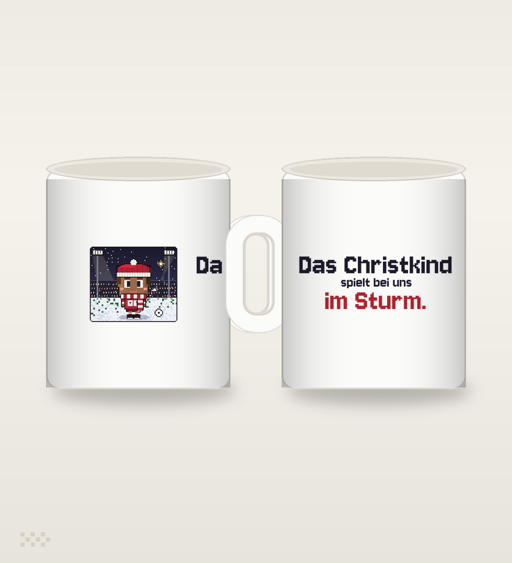 Spieler unter dem Stern: Das Christkind spielt bei uns im Sturm.