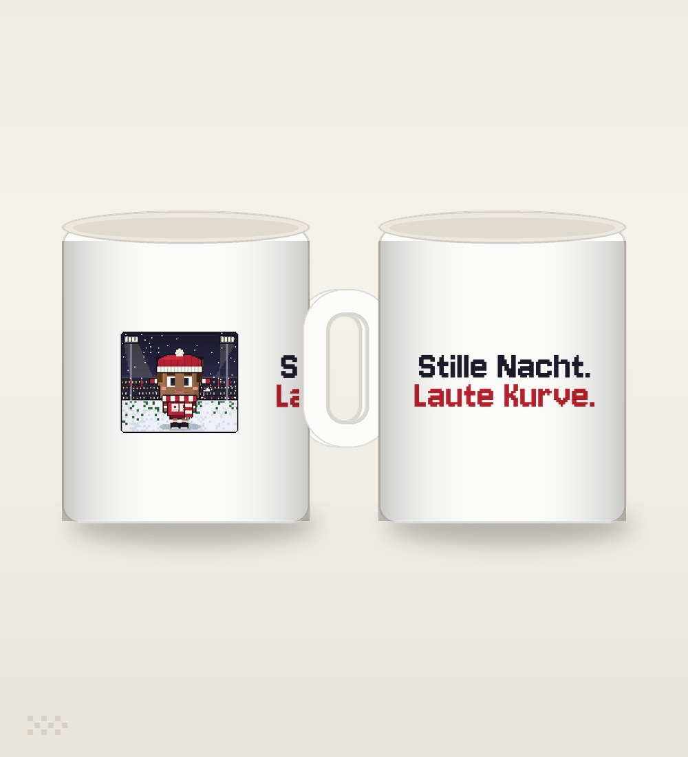 Spieler vor der Fankurve: Stille Nacht. Laute Kurve.