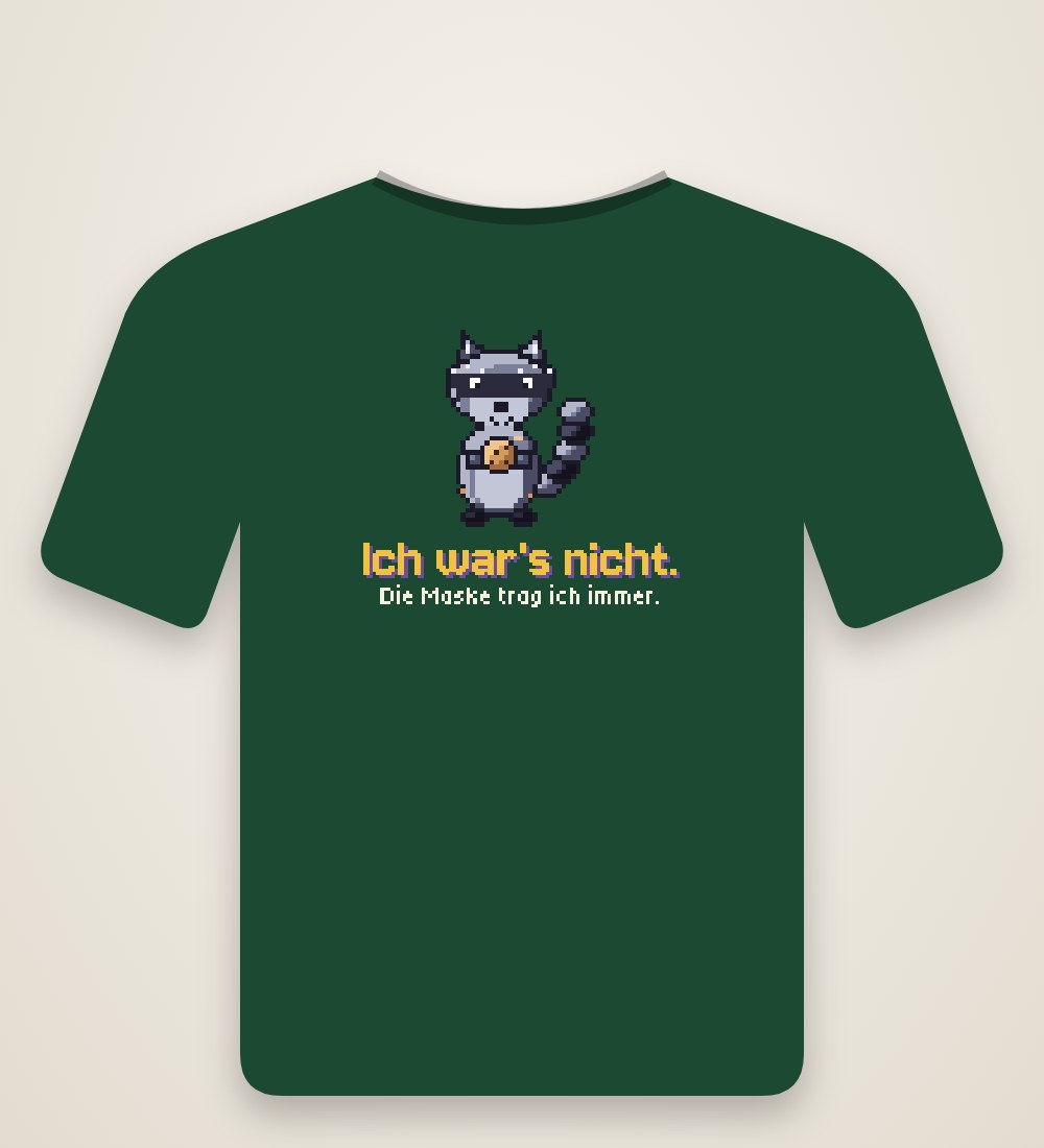 Raccoon: Ich war's nicht. Die Maske trag ich immer.