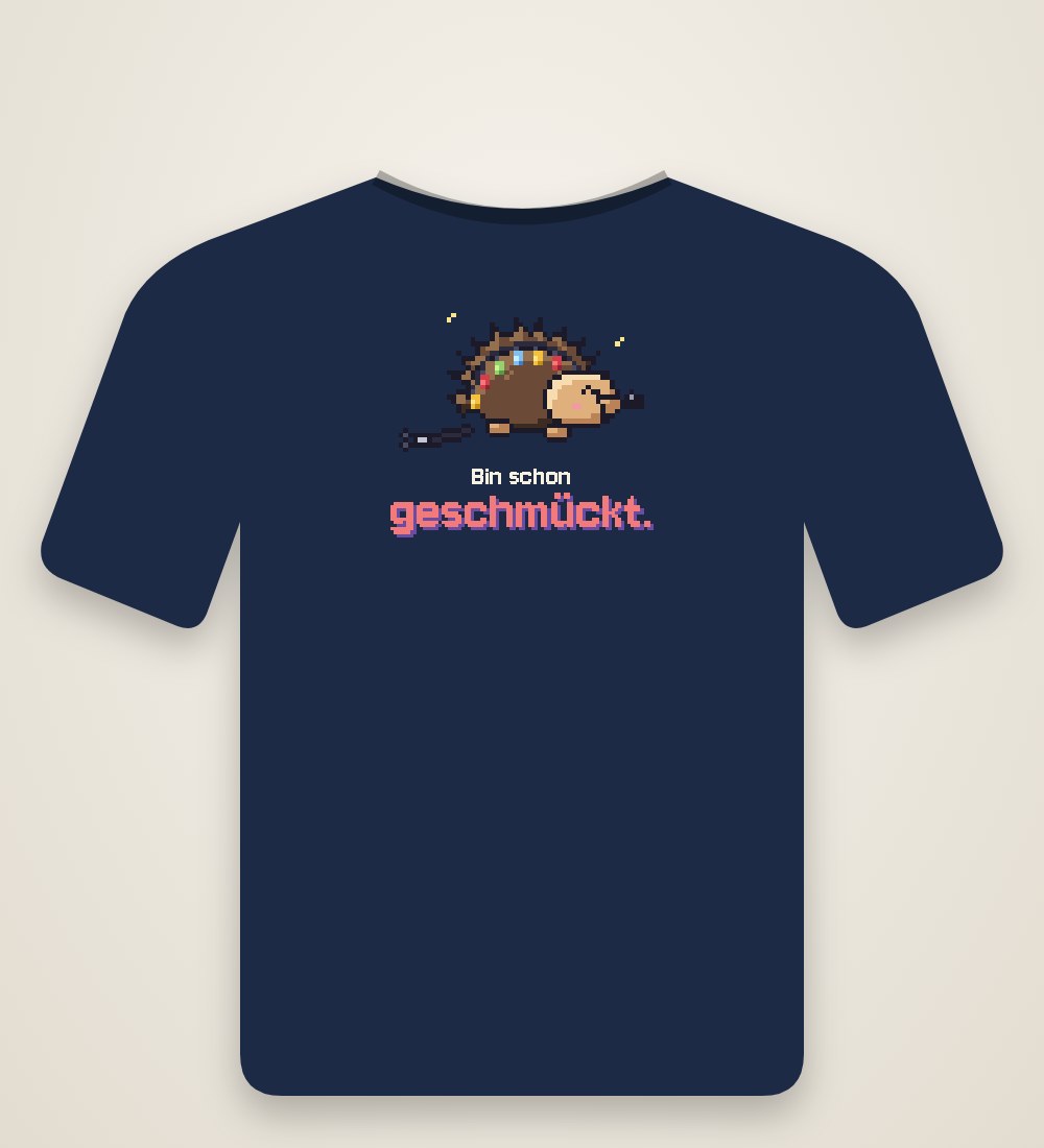 Igel mit Lichterkette: Bin schon geschmückt.