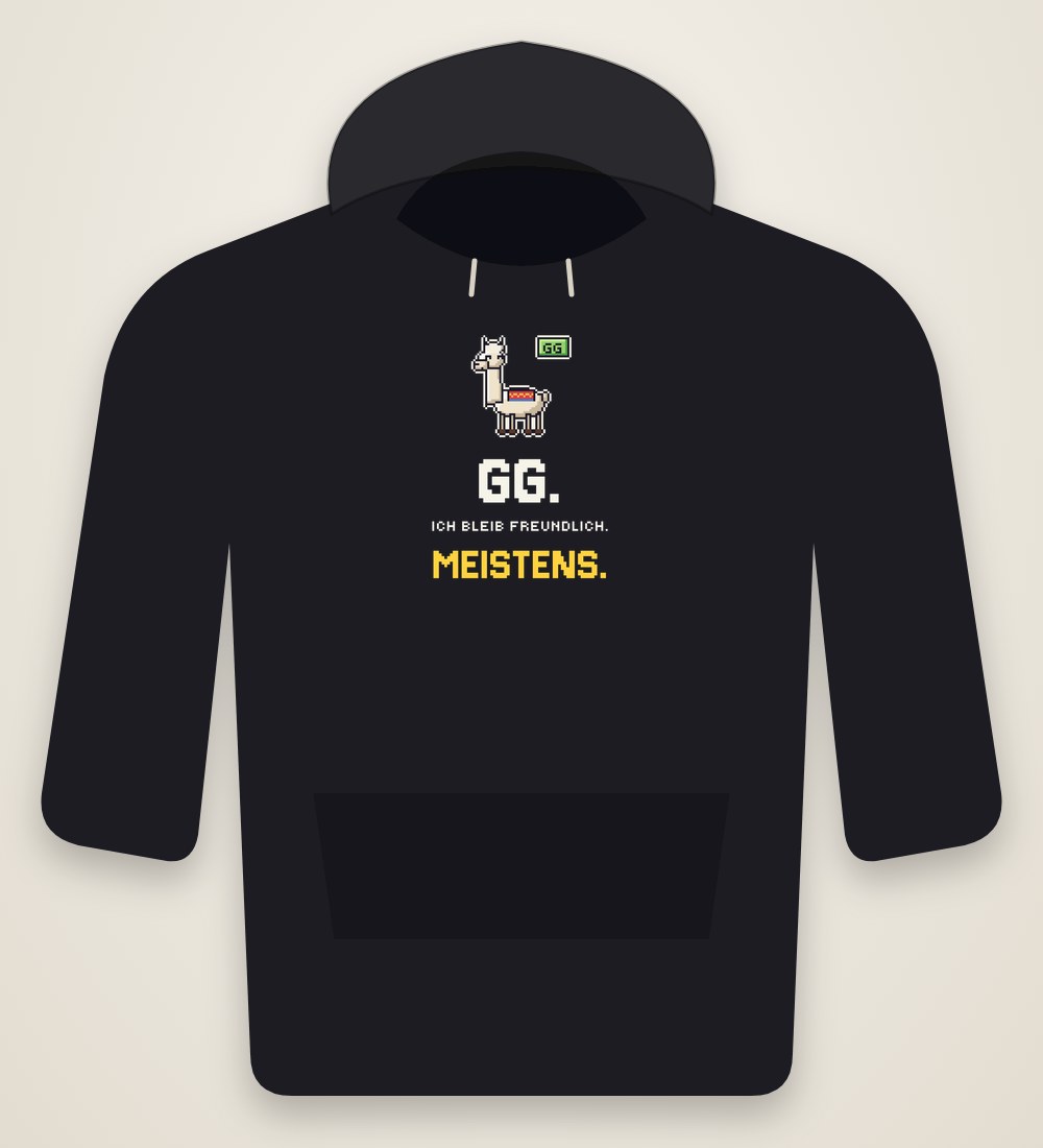 Hoodie „GG. Ich bleib freundlich.“
