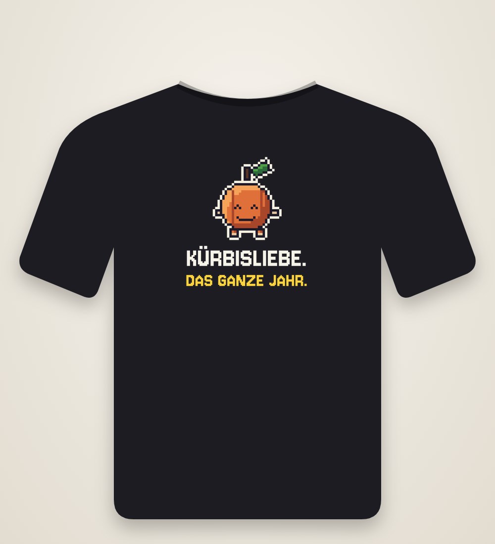 Damen-T-Shirt „Kürbisliebe das ganze Jahr“
