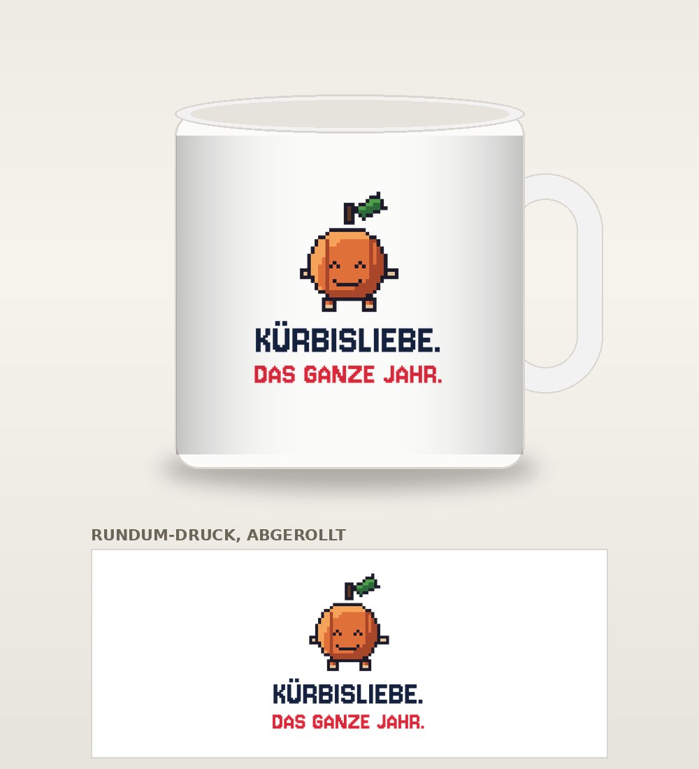 Tasse „Kürbisliebe das ganze Jahr“