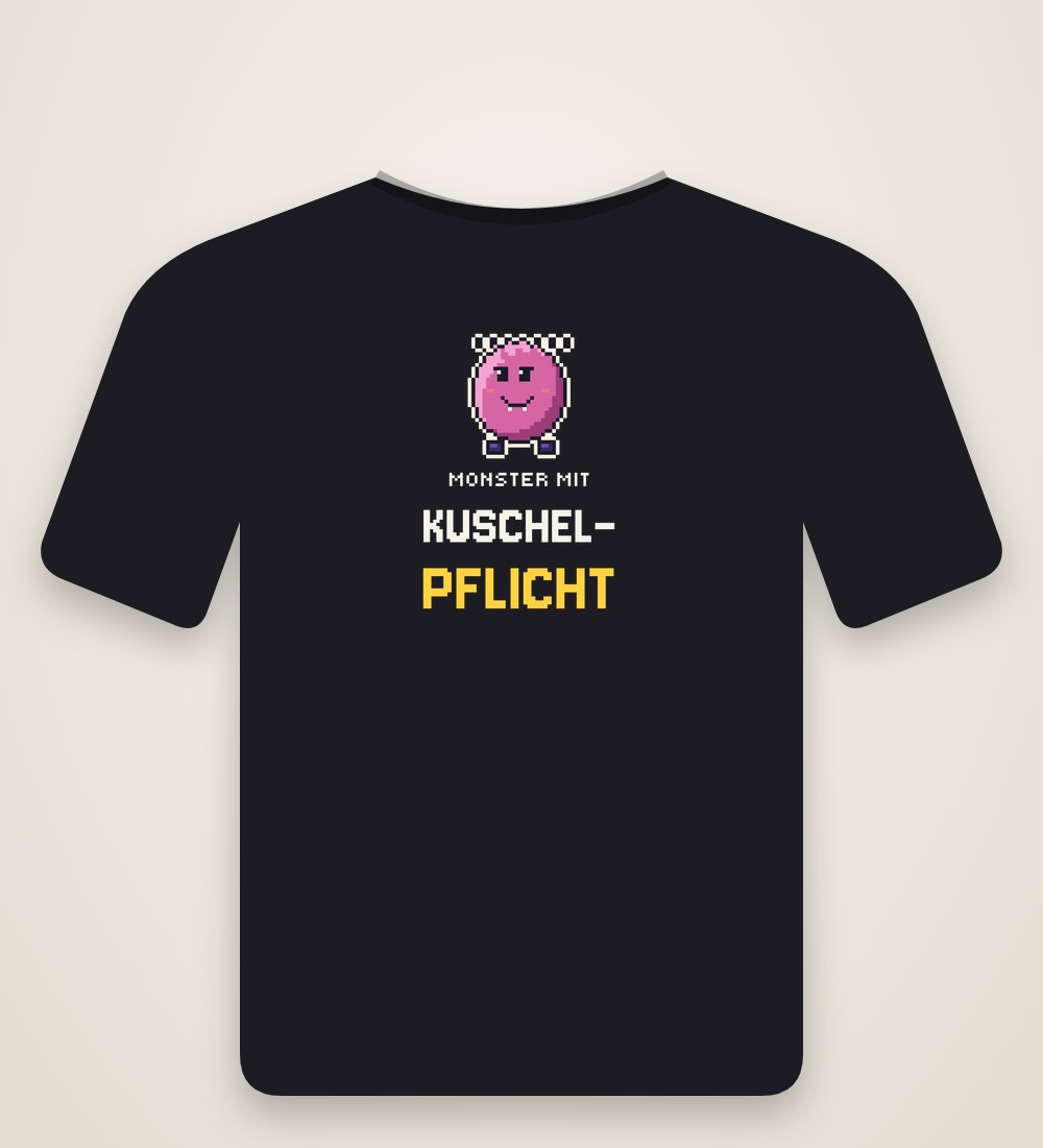 T-Shirt „Monster mit Kuschelpflicht“
