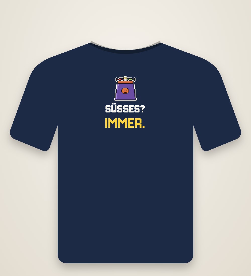 Kinder-T-Shirt „Süßes? Immer.“