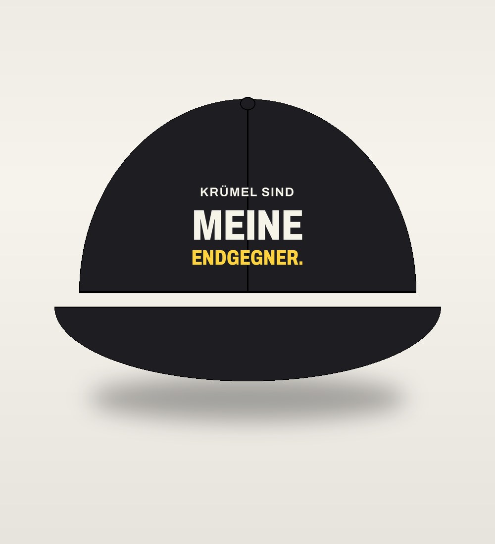 Cap „Krümel sind meine Endgegner.“