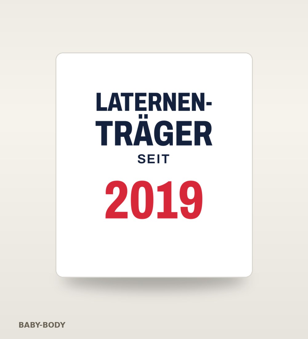 Baby-Body „Laternenträger seit …“