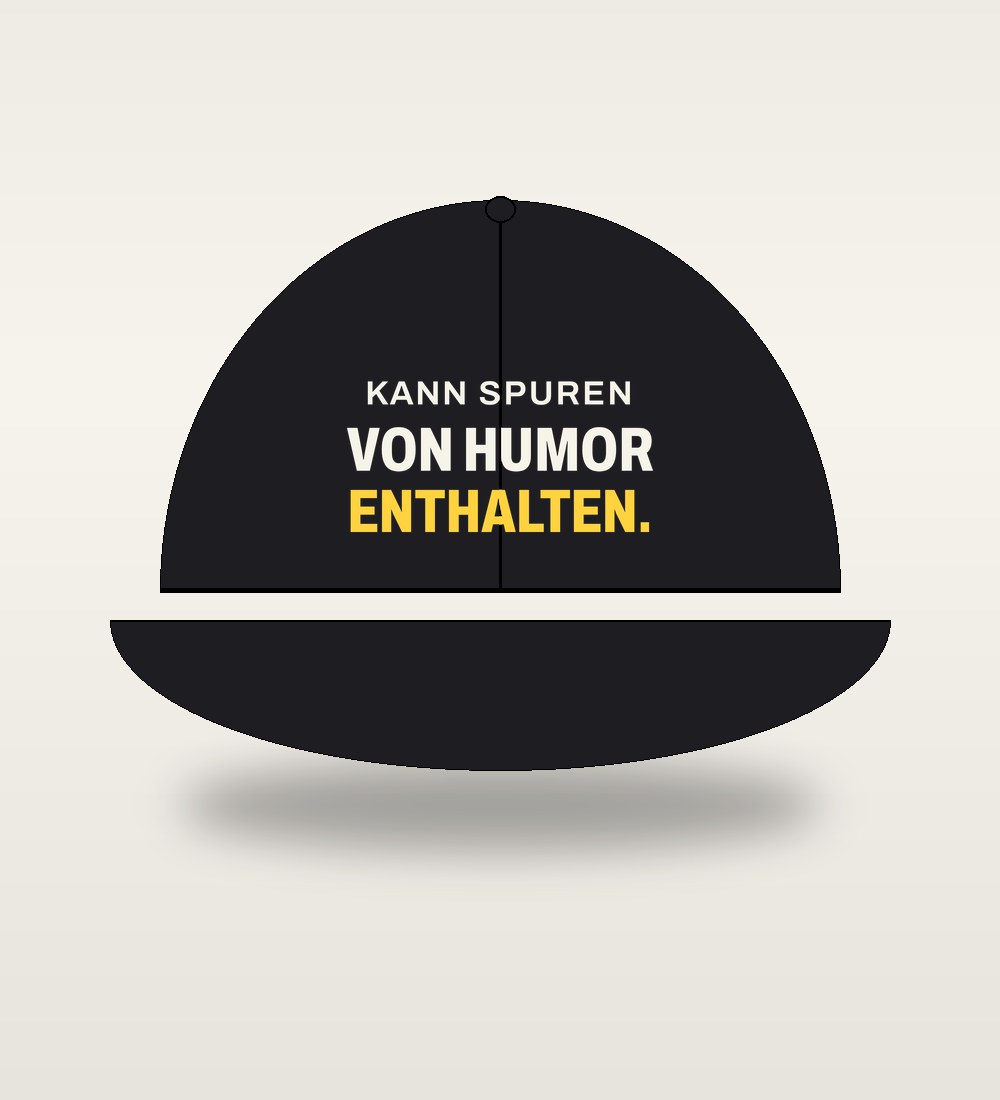Cap „Kann Spuren von Humor enthalten.“